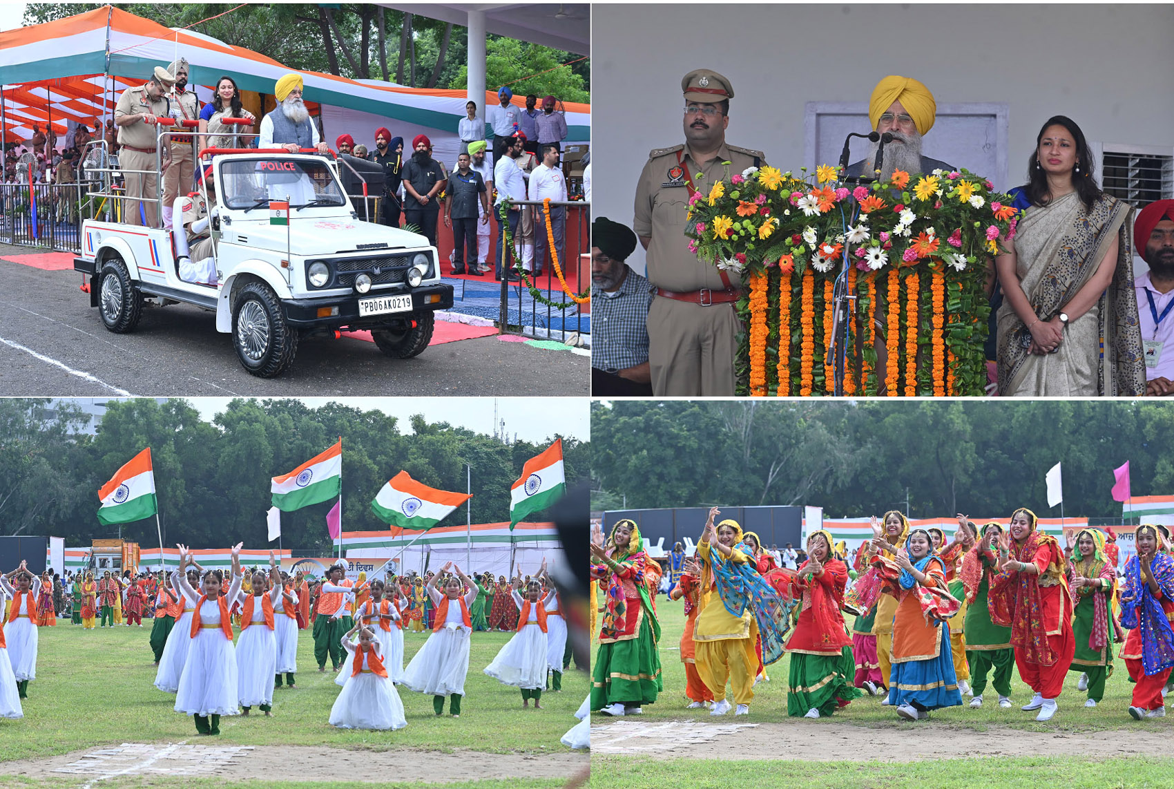Agriculture Minister Gurmeet Singh Khudiyan hoisted the tricolour in Mohali.